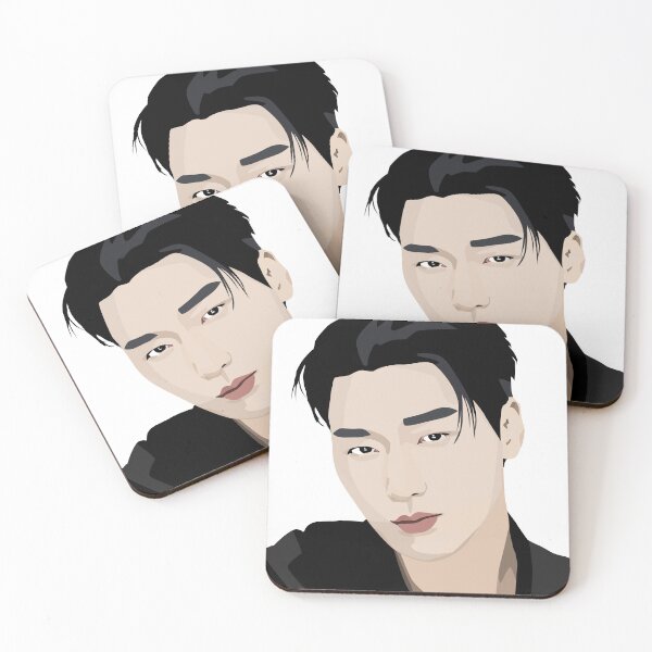 Item preview, San Ateez in a stunning digital art vector portrait designed and sold by Aome22.