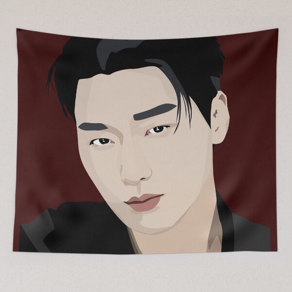 Item preview, San Ateez in a stunning digital art vector portrait designed and sold by Aome22.