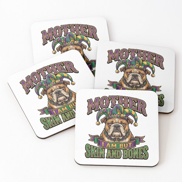 Item preview, funny lazy bulldog chonky dog mardi gras meme art designed and sold by ArtDesignTp.