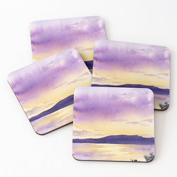 Item preview, Hamilton Island Sunset, Australia — Watercolour Style Portrait designed and sold by InkAndLatitude.