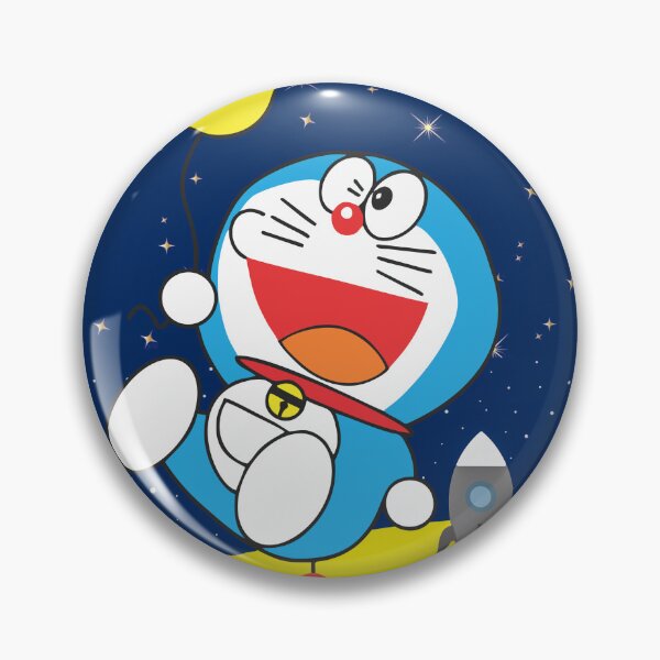Item preview, Cute Blue Robot Cat Space Adventure Kids Cartoon Design designed and sold by ArtsyExplorer.