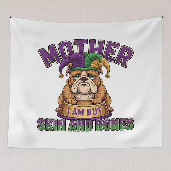 Item preview, fat lazy bulldog meme mardi gras funny dog design designed and sold by ArtDesignTp.