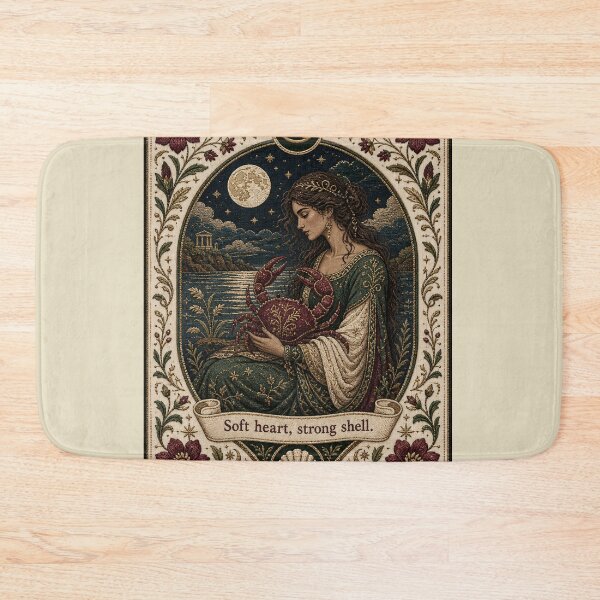 Item preview, Cancer Zodiac Emotional World | Medieval Fantasy Faux Embroidery Art designed and sold by doinitzart.