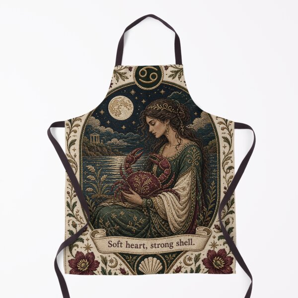 Item preview, Cancer Zodiac Emotional World | Medieval Fantasy Faux Embroidery Art designed and sold by doinitzart.