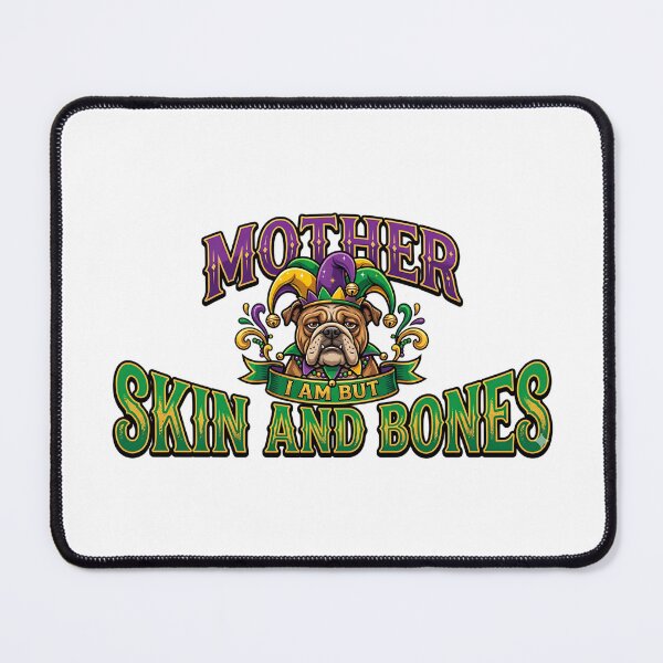 Item preview, funny chonky bulldog mardi gras lazy dog meme art designed and sold by ArtDesignTp.