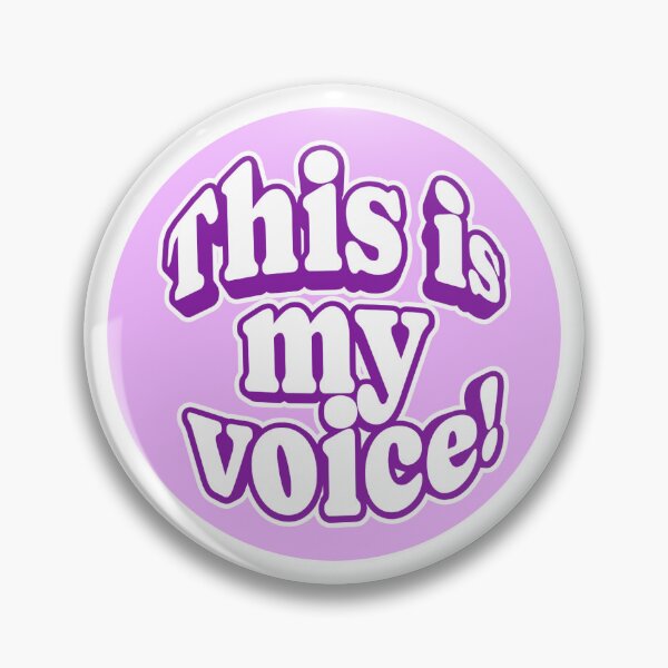 Item preview, This Is My Voice! designed and sold by rettangels.