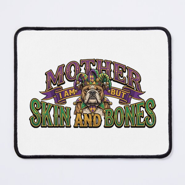 Item preview, lazy bulldog meme funny fat dog mardi gras art designed and sold by ArtDesignTp.