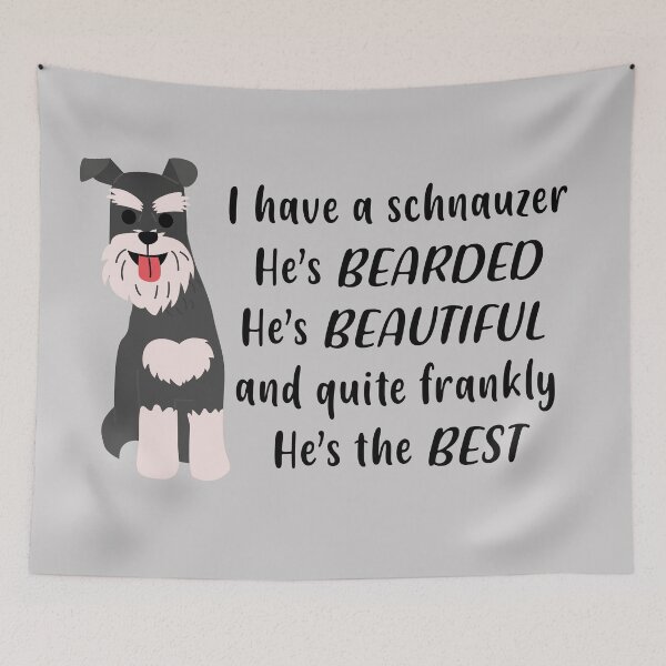 Item preview, Bearded Beautiful Schnauzer - Schnauzer Dad Gift designed and sold by Petensity.