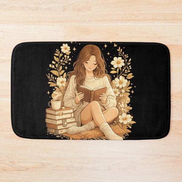 Item preview, Cozy Book Lover Girl Reading Under Moonlight Aesthetic T-Shirt designed and sold by insplate.