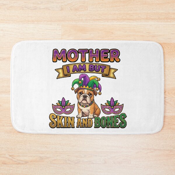 Item preview, chubby bulldog meme mardi gras funny lazy dog art designed and sold by ArtDesignTp.