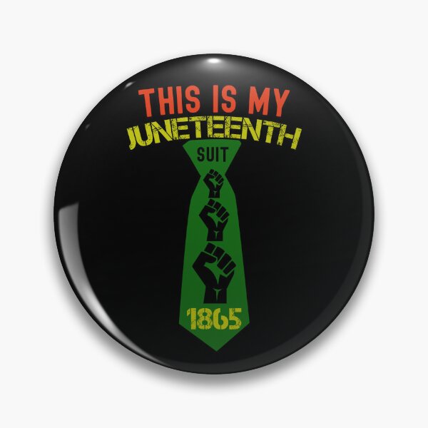 Item preview, This Is My Juneteenth Suit Black Pride Tie designed and sold by SharpThreadZ.