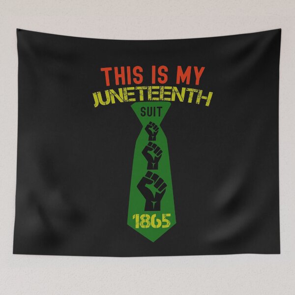 Item preview, This Is My Juneteenth Suit Black Pride Tie designed and sold by SharpThreadZ.