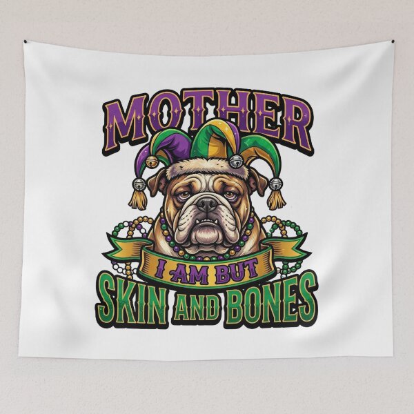 Item preview, fat bulldog meme funny lazy dog mardi gras design designed and sold by ArtDesignTp.