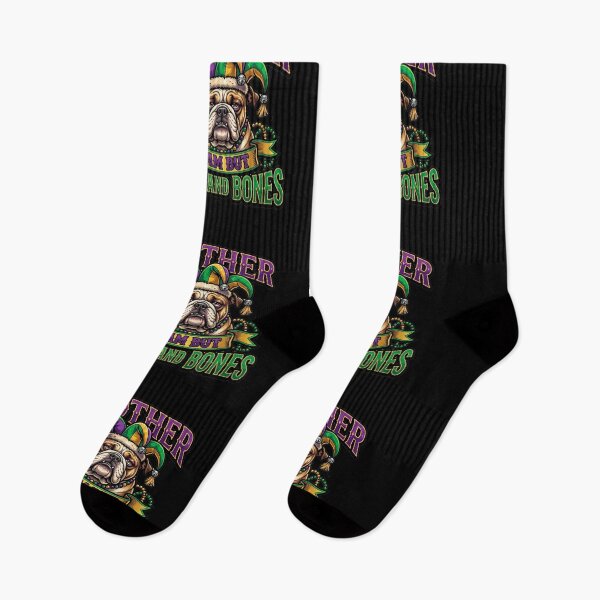 Item preview, fat bulldog meme funny lazy dog mardi gras design designed and sold by ArtDesignTp.