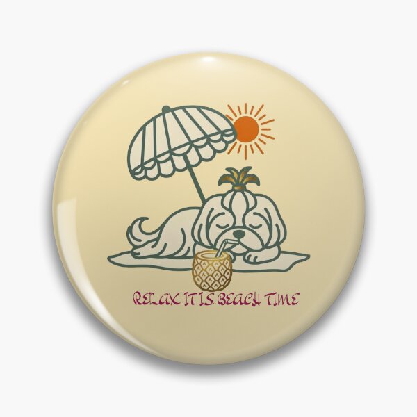 Item preview, Relaxing Shih Tzu Summer Vibes designed and sold by BLUESKY11a.