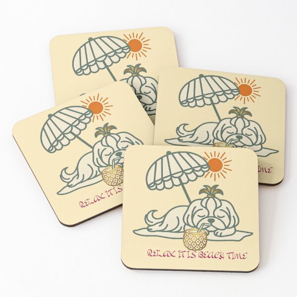 Item preview, Relaxing Shih Tzu Summer Vibes designed and sold by BLUESKY11a.