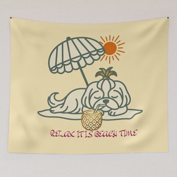 Item preview, Relaxing Shih Tzu Summer Vibes designed and sold by BLUESKY11a.