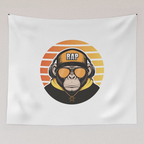 Item preview, Monkey Rap Pop Art designed and sold by Artimax-Studio.