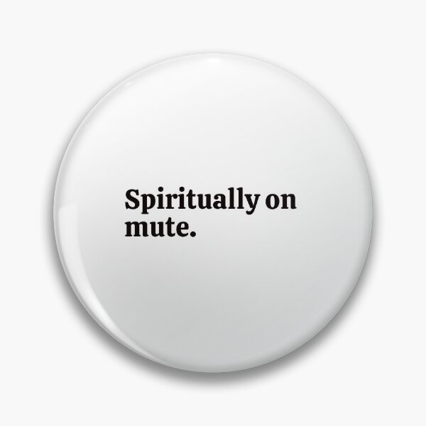 Item preview, Spiritually on mute. Sticker designed and sold by rebel-store21.