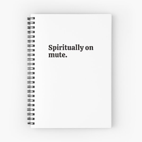 Item preview, Spiritually on mute. Sticker designed and sold by rebel-store21.