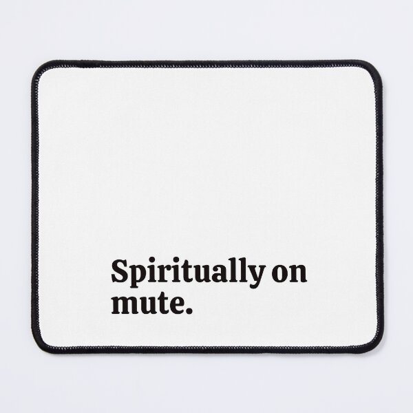Item preview, Spiritually on mute. Sticker designed and sold by rebel-store21.