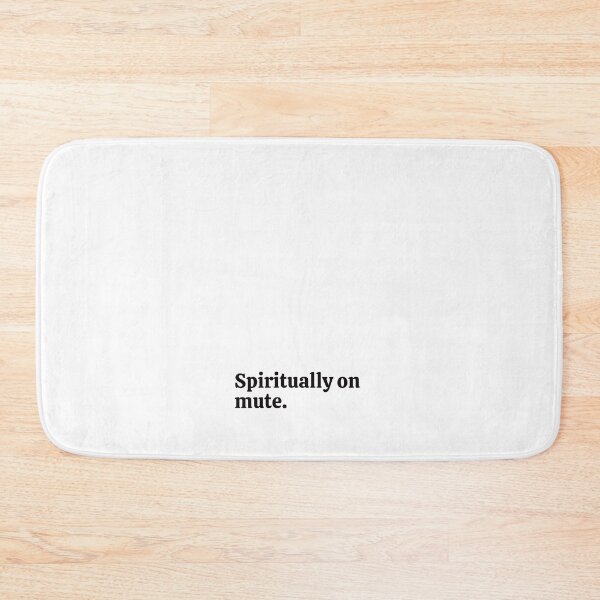 Item preview, Spiritually on mute. Sticker designed and sold by rebel-store21.