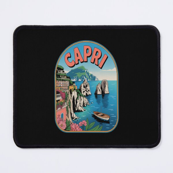 Item preview, Capri Island Vintage Travel Sticker designed and sold by stickercuffs.