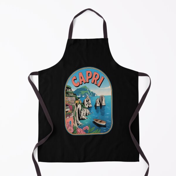 Item preview, Capri Island Vintage Travel Sticker designed and sold by stickercuffs.