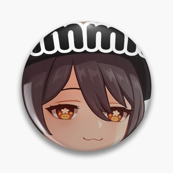 Item preview, Hu Tao "Hmmm" Thinking Face - Cute Genshin Impact Anime designed and sold by wamdahcreative.