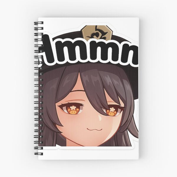 Item preview, Hu Tao "Hmmm" Thinking Face - Cute Genshin Impact Anime designed and sold by wamdahcreative.