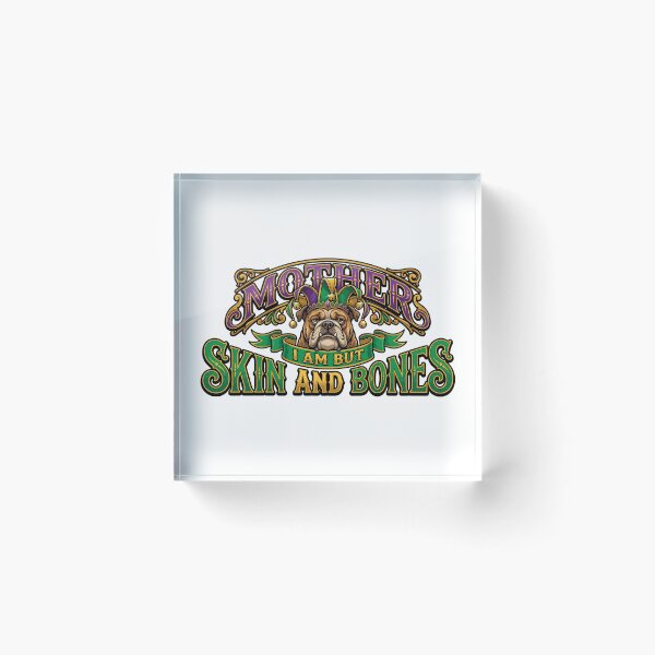 Item preview, funny mardi gras bulldog lazy fat dog meme design designed and sold by ArtDesignTp.