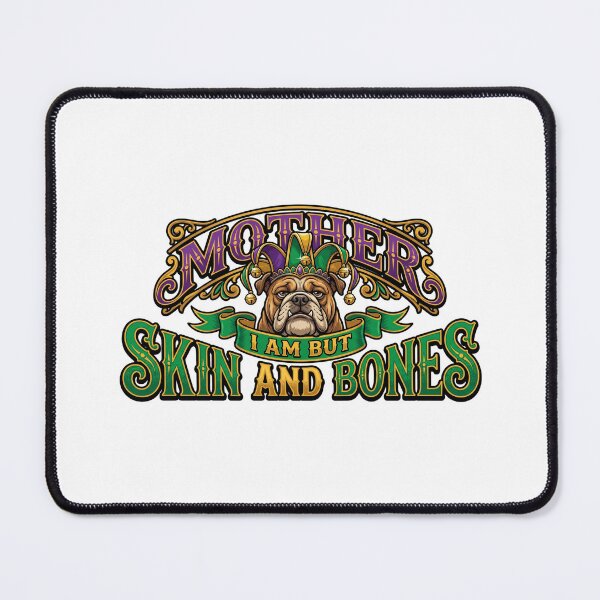 Item preview, funny mardi gras bulldog lazy fat dog meme design designed and sold by ArtDesignTp.