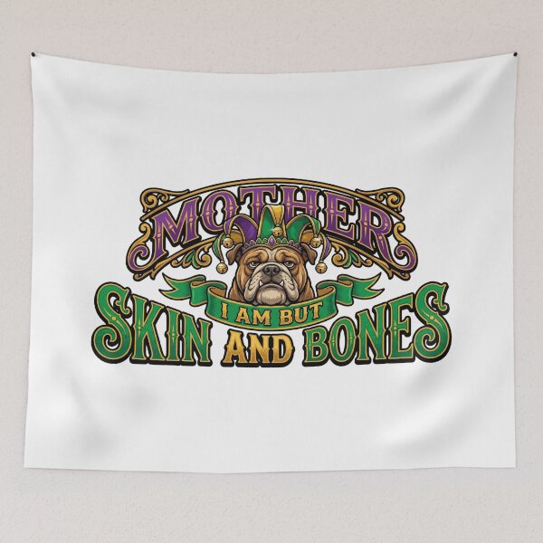 Item preview, funny mardi gras bulldog lazy fat dog meme design designed and sold by ArtDesignTp.
