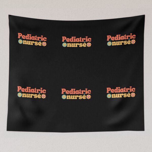 Item preview, Pediatric Nurse Cute Flower Yellow Red Text designed and sold by medoutfits.