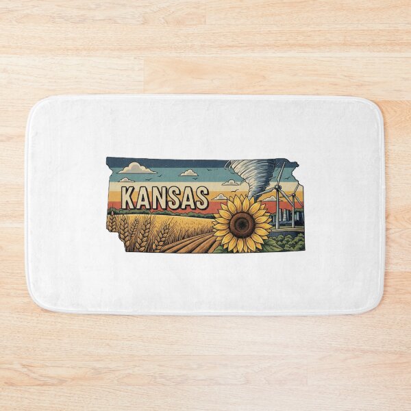 Item preview, Kansas State Pride Retro Travel Design designed and sold by NCalNoveltees.