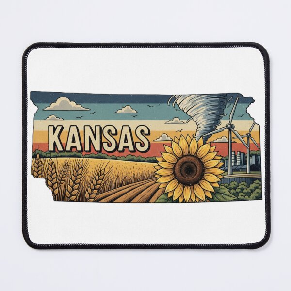 Item preview, Kansas State Pride Retro Travel Design designed and sold by NCalNoveltees.