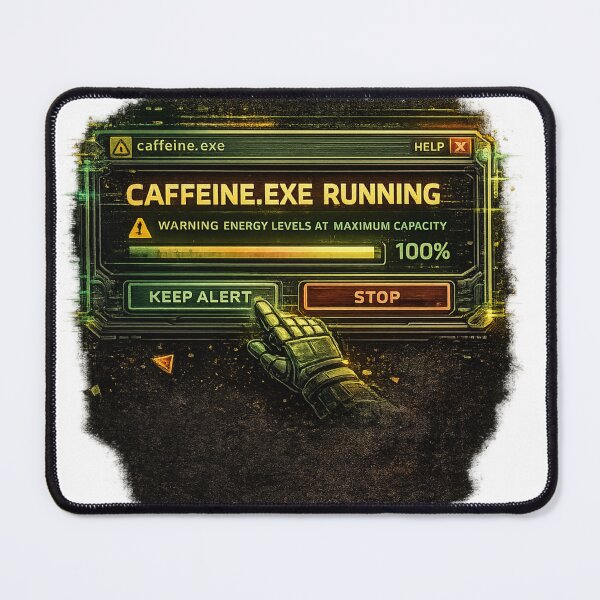 Item preview, Caffeine Exe Running Gamer designed and sold by neonvael.