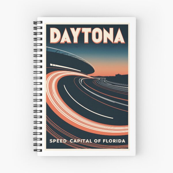 Item preview, Daytona Beach Racing Retro Sticker Design designed and sold by bobparduephoto.