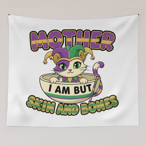 Item preview, funny bulldog mama mardi gras chubby dog meme art designed and sold by ArtDesignTp.