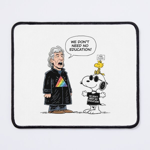 Item preview, Roger Waters x Snoopy We Don't Need No Education designed and sold by Peggy D Schafer.