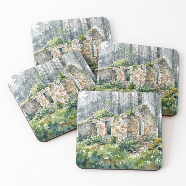 Item preview, Lost Cottage - Scottish Highlands — Watercolour Style designed and sold by InkAndLatitude.