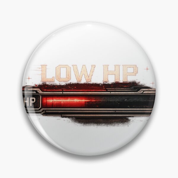 Item preview, Low HP Gamer Health Bar designed and sold by neonvael.