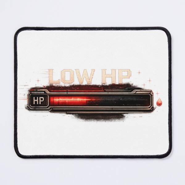 Item preview, Low HP Gamer Health Bar designed and sold by neonvael.