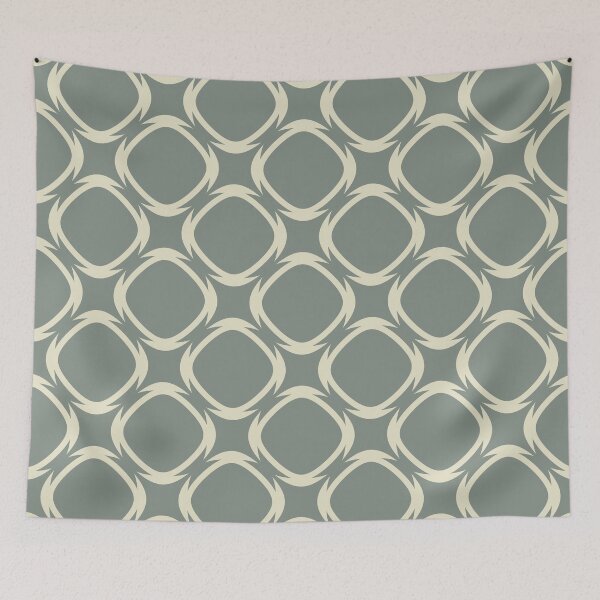 Item preview, Dolphin gray & dirty white mosaic pattern designed and sold by Mint + Midnight.