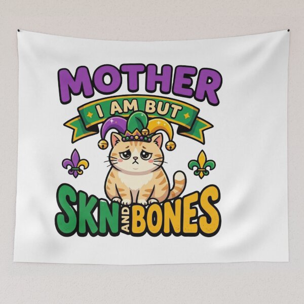 Item preview, mardi gras bulldog funny chonky lazy dog meme art designed and sold by ArtDesignTp.