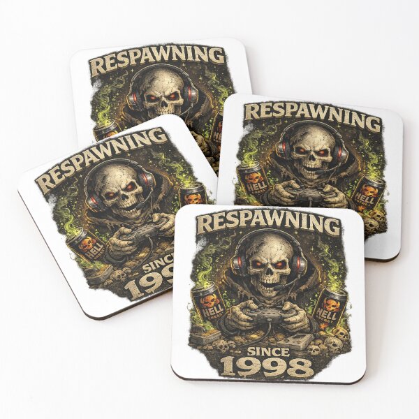 Item preview, Respawning Since 1998 Skeleton Gamer designed and sold by neonvael.