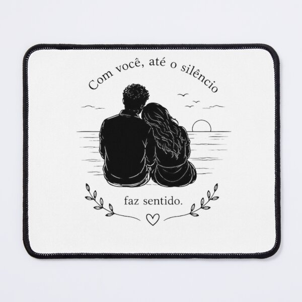 Item preview, With You, Even Silence Makes Sense | Romantic Minimalist Design designed and sold by MotivArtes.