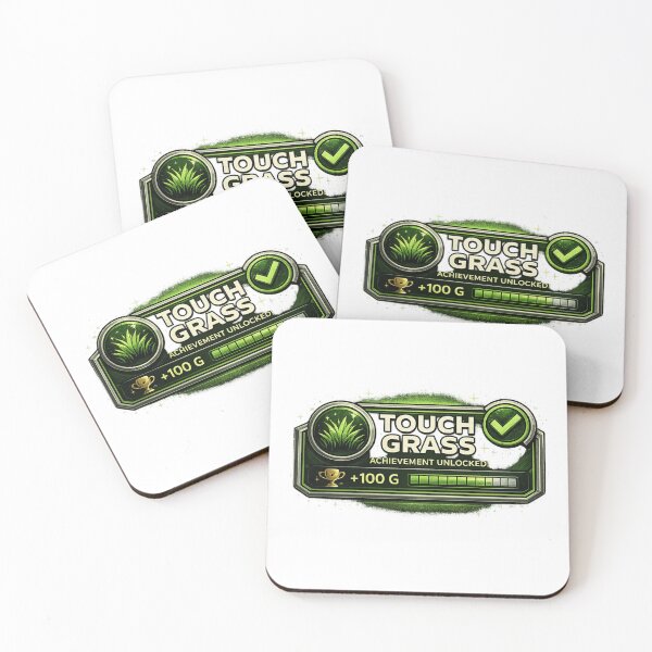 Item preview, Touch Grass Achievement Unlocked designed and sold by neonvael.
