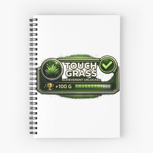 Item preview, Touch Grass Achievement Unlocked designed and sold by neonvael.