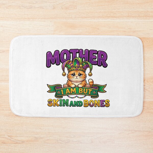 Item preview, funny mardi gras cat lazy fat cat meme design designed and sold by ArtDesignTp.